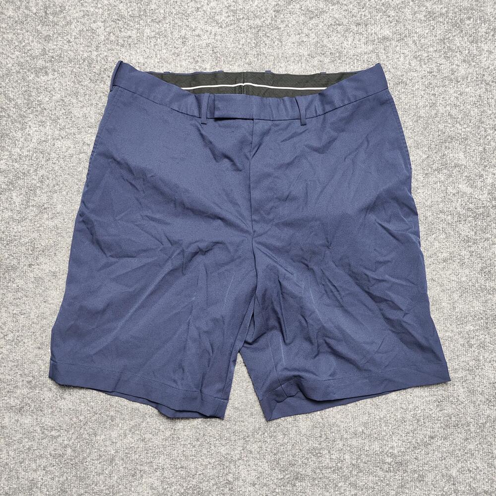 RLX Ralph Lauren Shorts Mens 38 Blue Golf Microfiber Zip Fly Pockets Performance